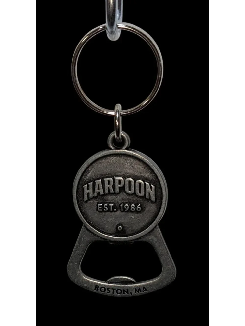 Harpoon IPA Bottle Opener Keychain Silver Bar Tavern Brewery Beer Lover Accessor